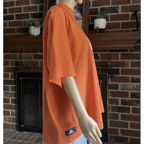 Adidas Womens Plus Size Multi Sports Short Sleeve Shorter Length T-Shirt XL new - Picture 4 of 16